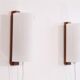 Pair of vintage Scandinavian wall lights in teak and acrylic 1970