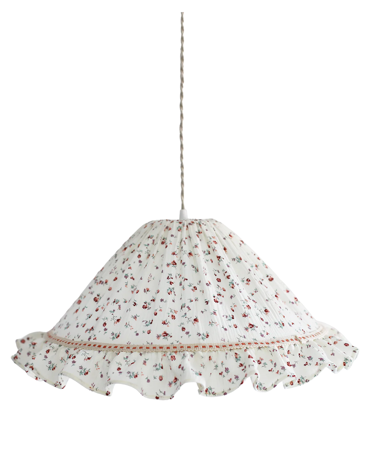 Conical suspension with Emilia "tiny flowers" wheel