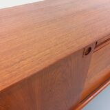 Vintage Scandinavian teak sideboard from the 60s by designer Edvard Valentinsen for Samcom