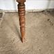 Solid wood desk table turned legs 100x52cm