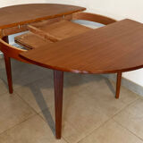 Vintage Scandinavian extendable teak table