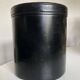 Black leather desk wastebasket, 1960