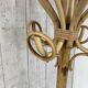 Vintage rattan coat rack