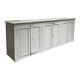 Enfilade vintage patine gris clair