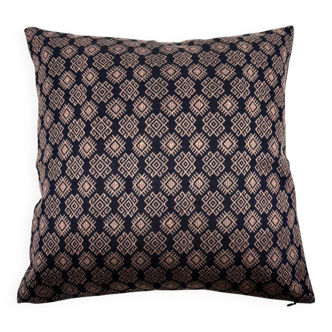 Navy blue and pink Kachin cushion cover (RIDA)