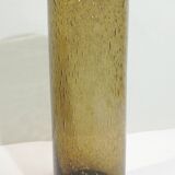 Vintage Bandor bubble vase – amber blown glass – 1960s design – decoration