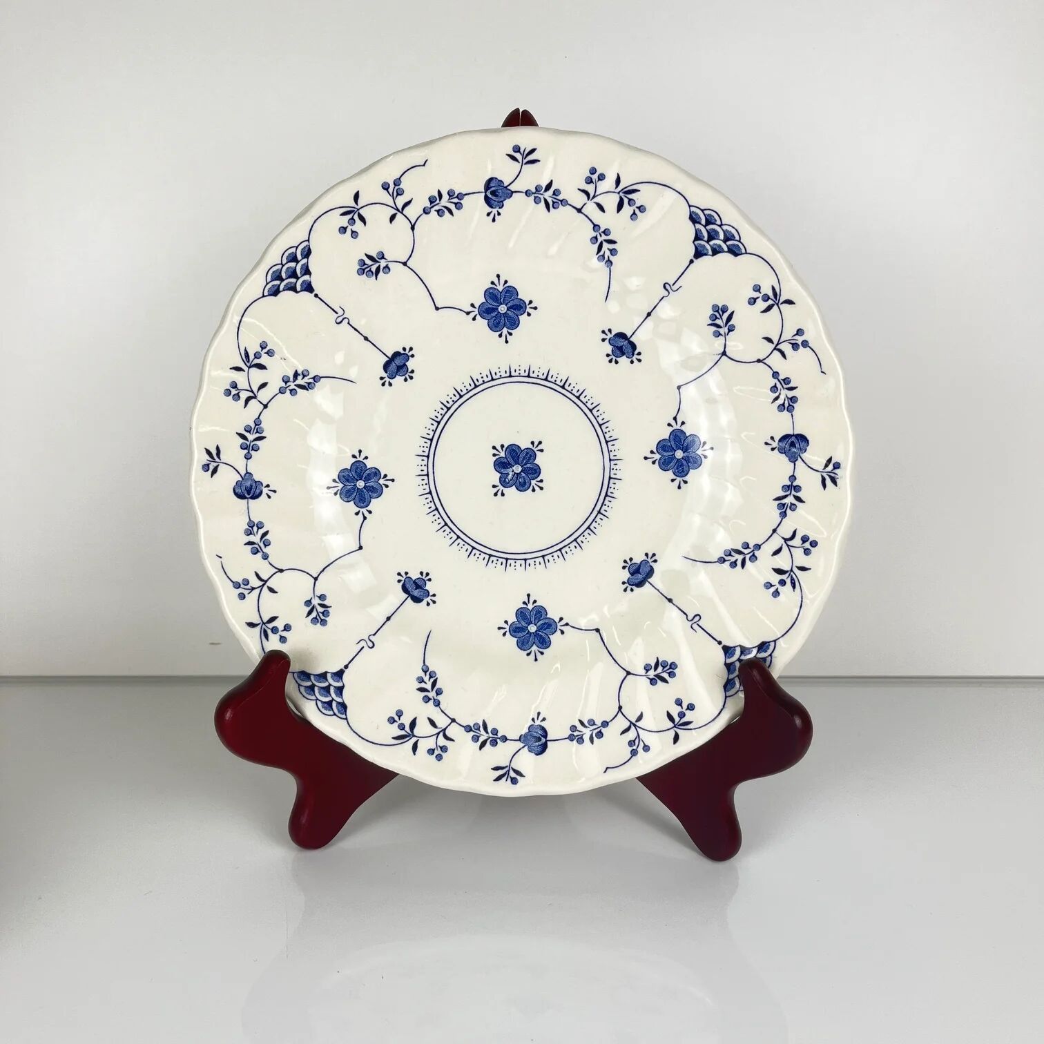 Set de 6 assiettes à dessert Myott Meakin, Angleterre, bleu