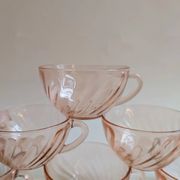 Rosaline tea or coffee service, Arcoroc France, 1970s/1980s