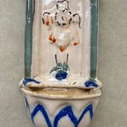 Benitier polychrome Martres Tolosanes, XIXeme