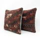 Set of 2 vintage Turkish cushion covers 51x51 cm