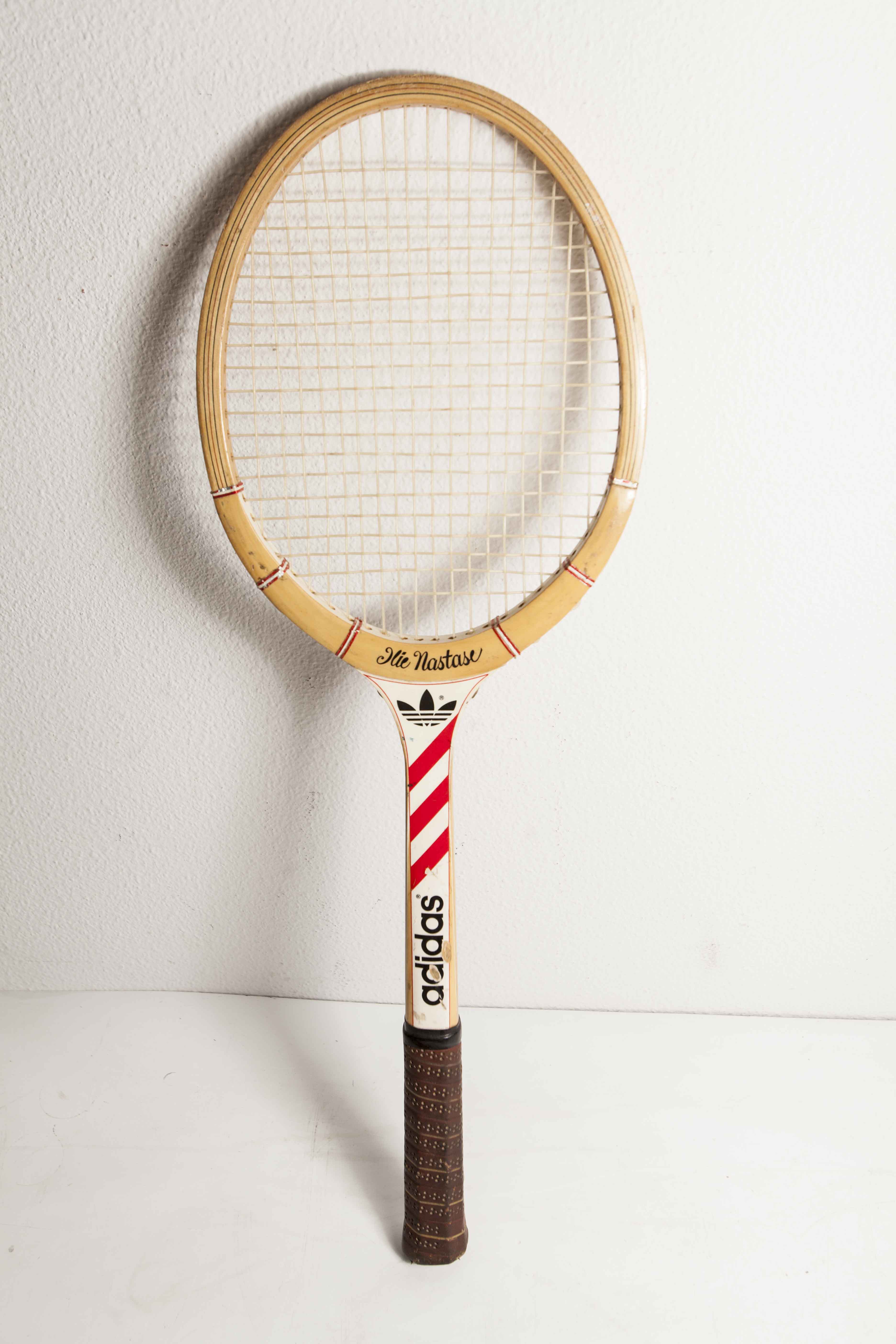 Adidas Ilie Nastase tennis racket 1970