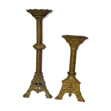 Pair of church candleholders