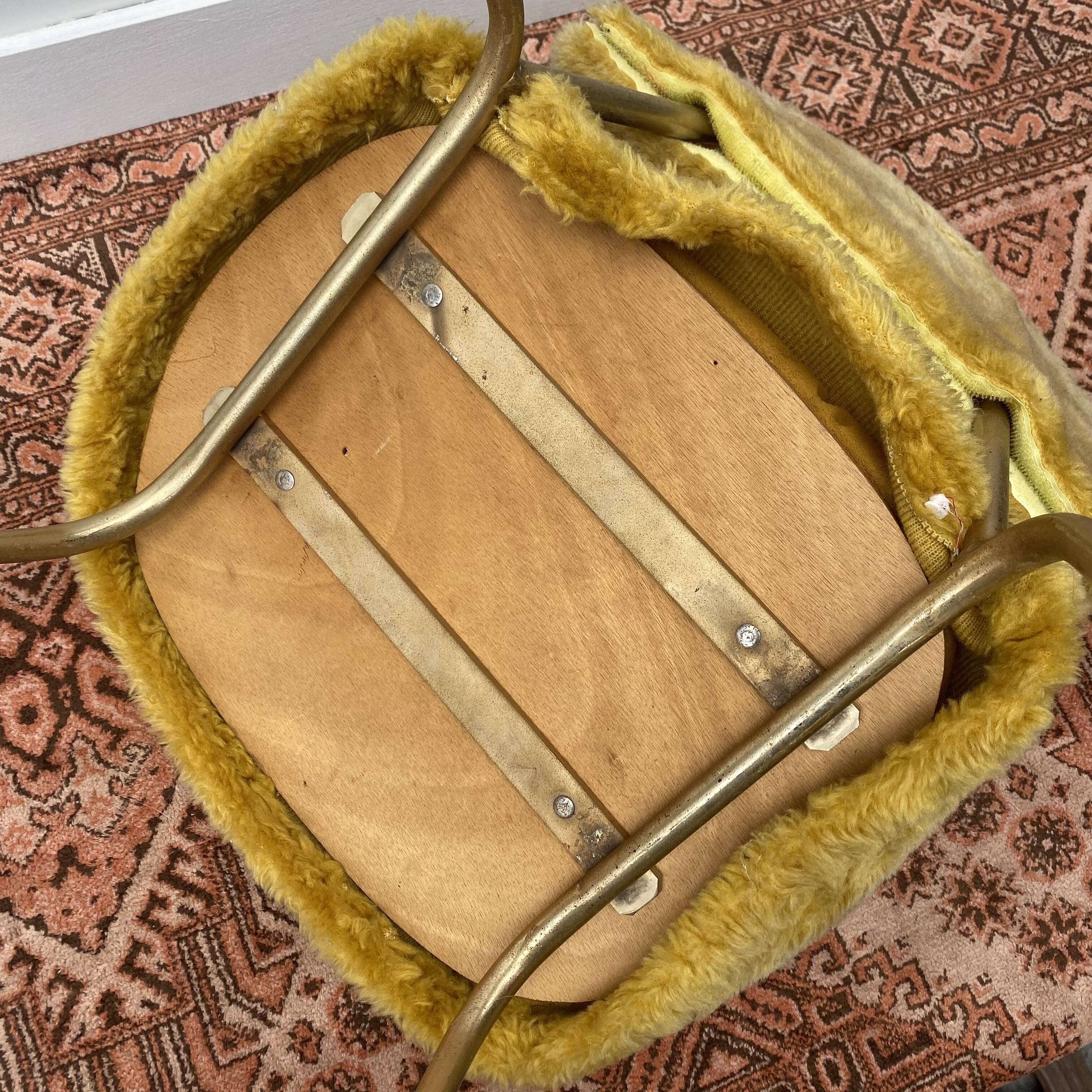 Chaise "moumoute" enfant années 60-70