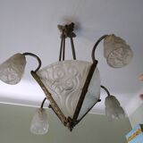 Art Deco chandelier by Degué