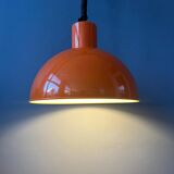Orange Fog & Morup enamel pendant lamp by Joe Hammerborg