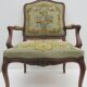 Fauteuil d'époque Louis XV, XVIIIe siècle