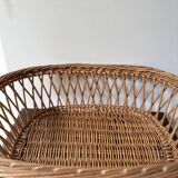 Vintage rattan basket