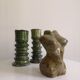 Enamelled ceramic candle holder, tamgroute