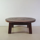 Round brutalist coffee table