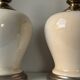 Pieds de lampe en céramique craquelée