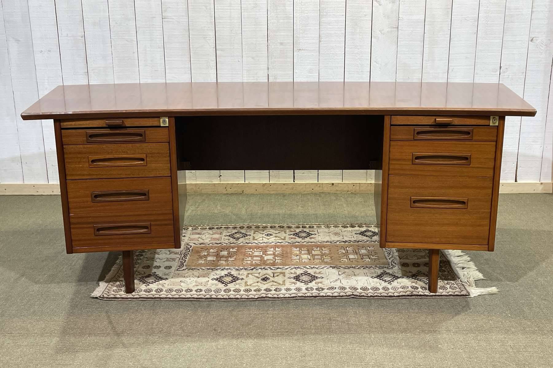 1960s mahogany executive desk - can be dismantled into 3 parts