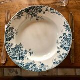 Deep ironstone plate from Saint Amand and Hamage