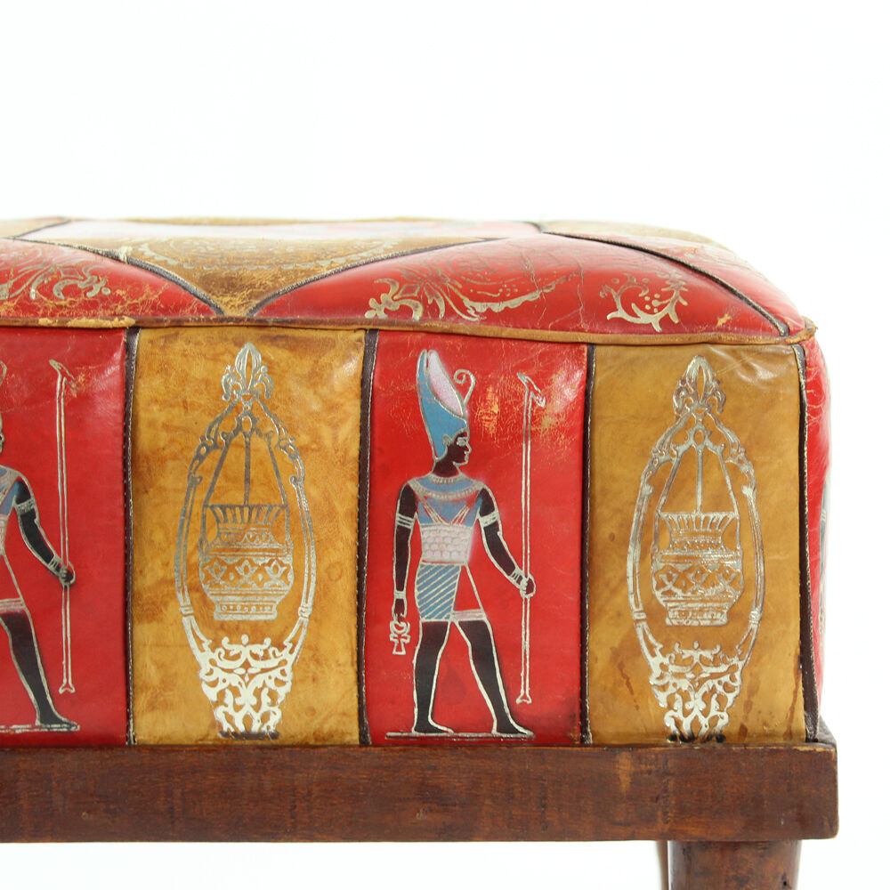 Turkish Ottoman in Leather circa 1960