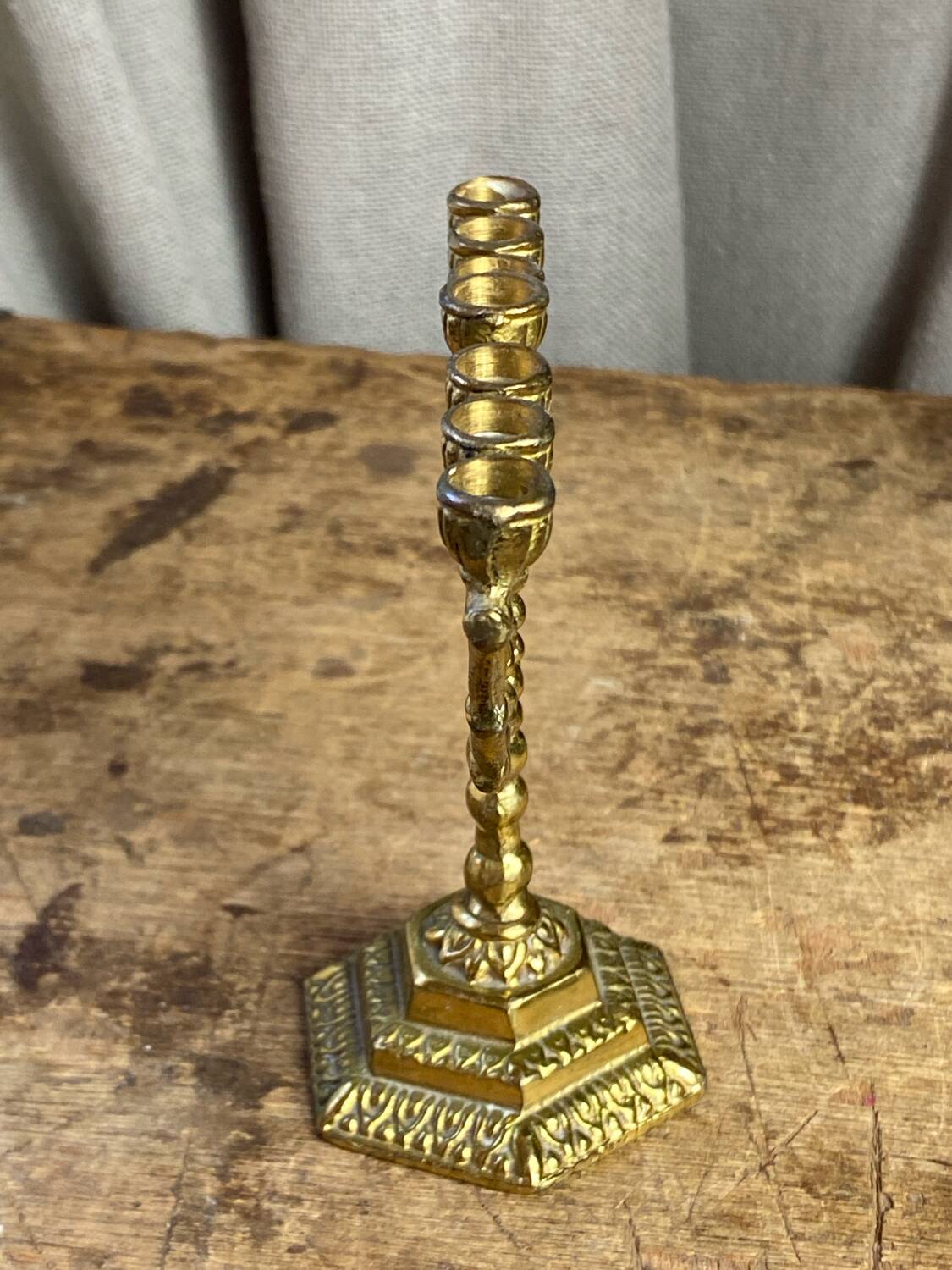 Candle holder, seven-branched menorah, Wainberg