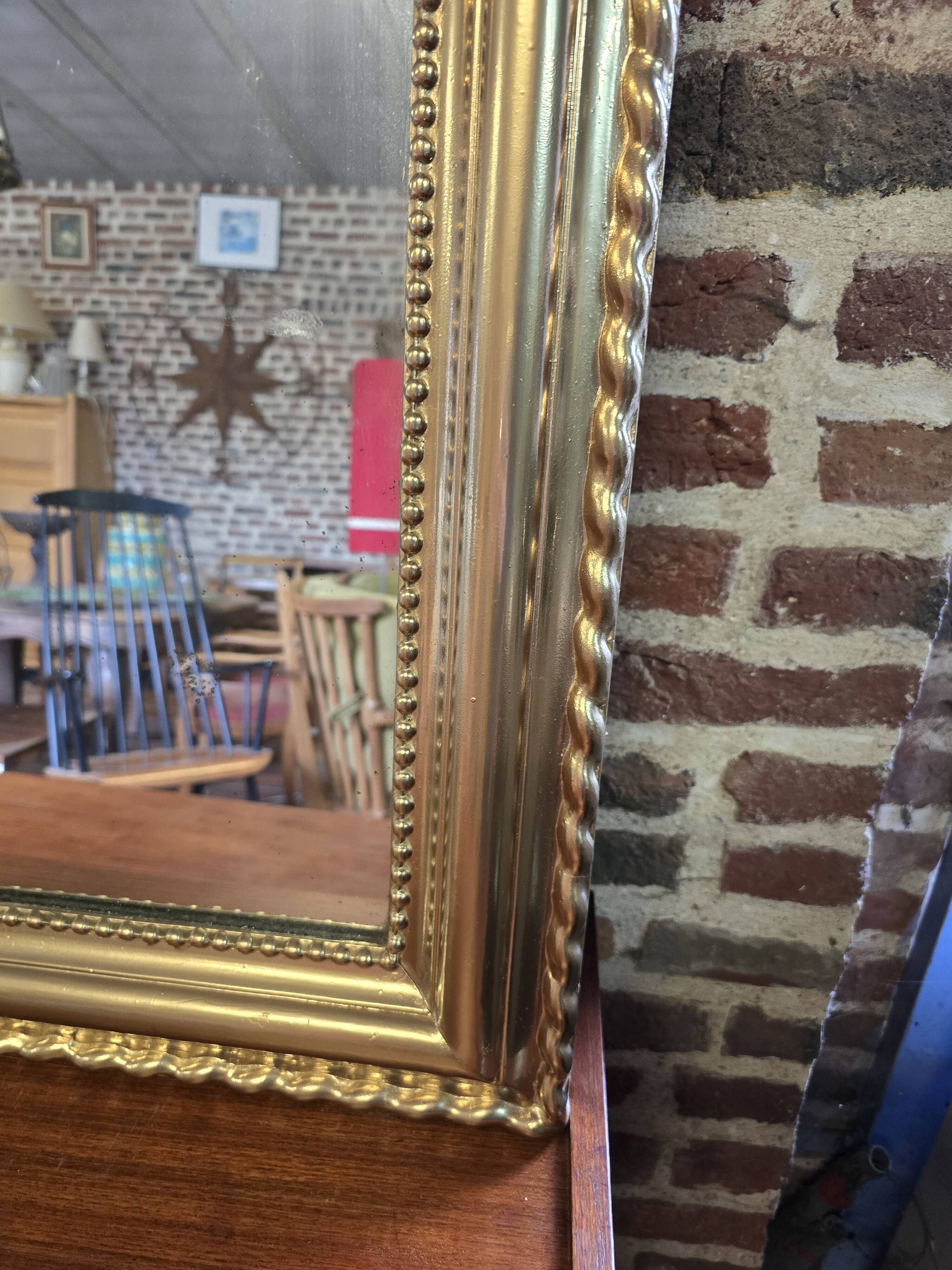 Antique Louis Philippe style gilded mirror