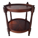 Coffee table / Side table / Round wooden end table
