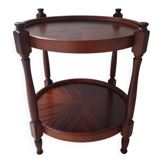 Coffee table / Side table / Round wooden end table