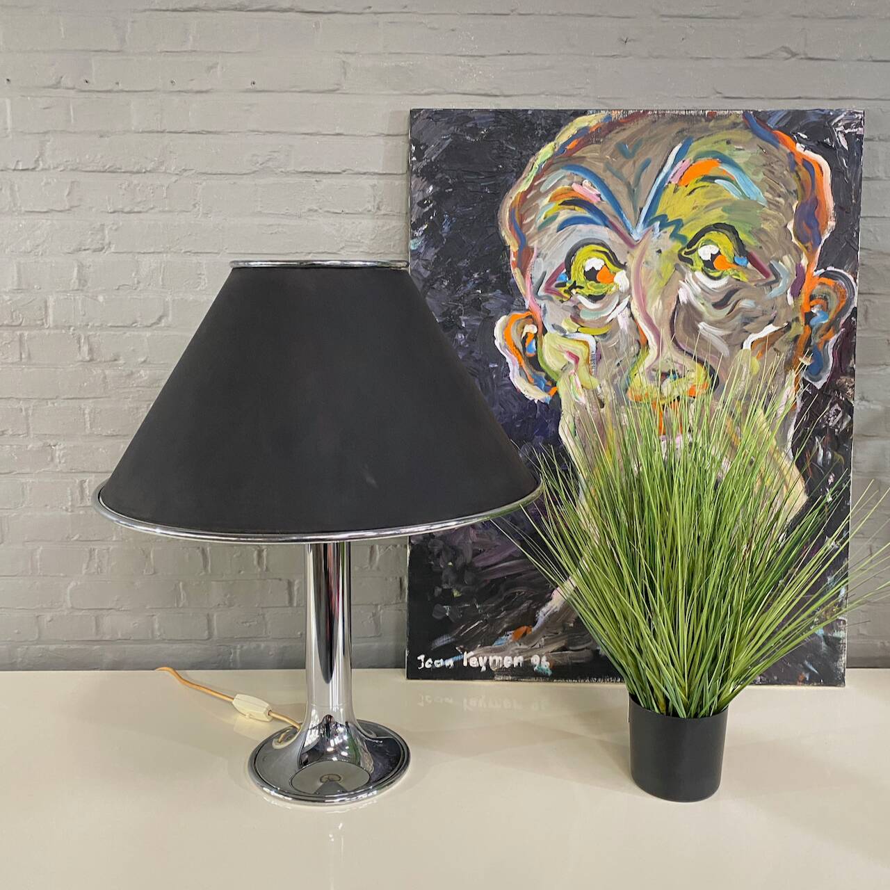 Kinkeldey leuchten chrome table lamp - germany 1970's