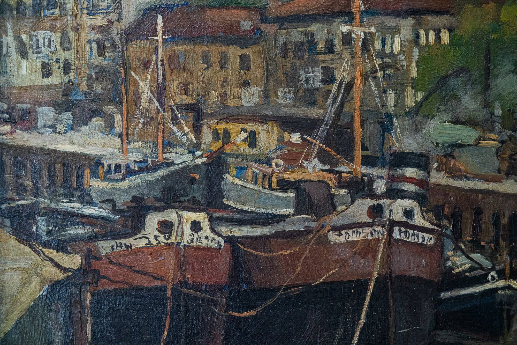 Tableau Impressionniste - Scène Portuaire