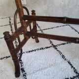 Bamboo shelves, fireplace