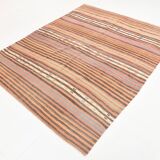 168x217 Tile Color Kilim Rug, Livin Room Rug, 6x7 Antique Vintage Kilim