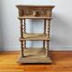 Old solid oak console Louis XIII style