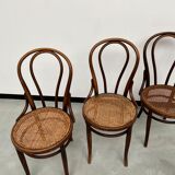 4 bentwood bistro chairs, circa 1910