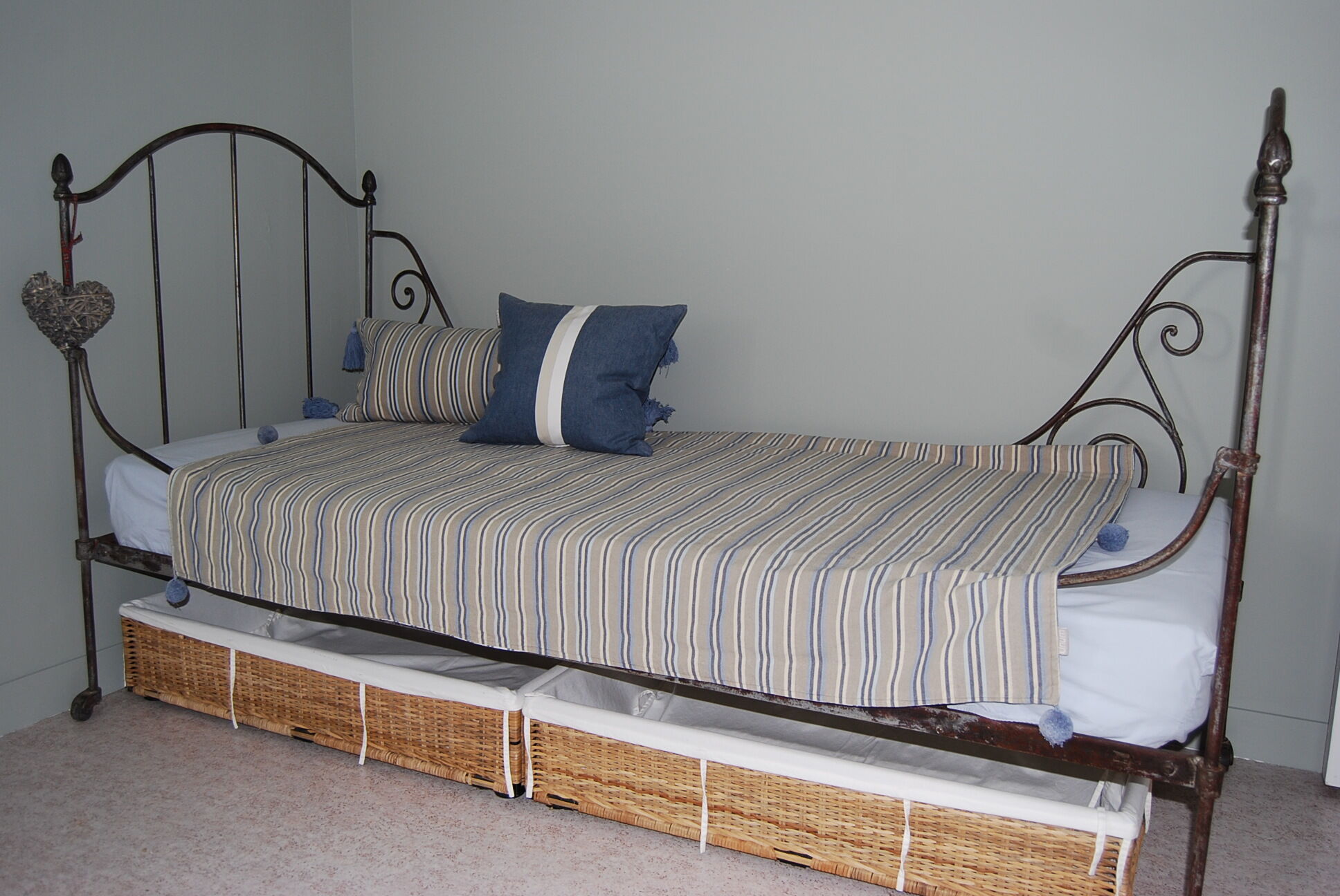 Louis XVI wrought iron bed