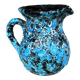 Vase style La Roue Vallauris – vintage turquoise ceramic