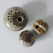 Vintage Danish Mushroom Studio Ceramics Vases by Erik Græser, 1960s, Set of