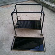 Vintage wheeled bar