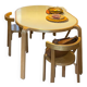 Joli ensemble design table, chaises et tabouret