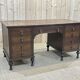 1930s English flat desk in oak