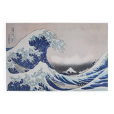 Katsuhika Hokusai : La grande vague de Kanagawa, lithographie signée