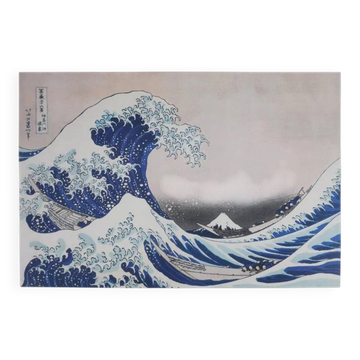 Katsushika Hokusai: The Great Wave off Kanagawa, signed lithograph