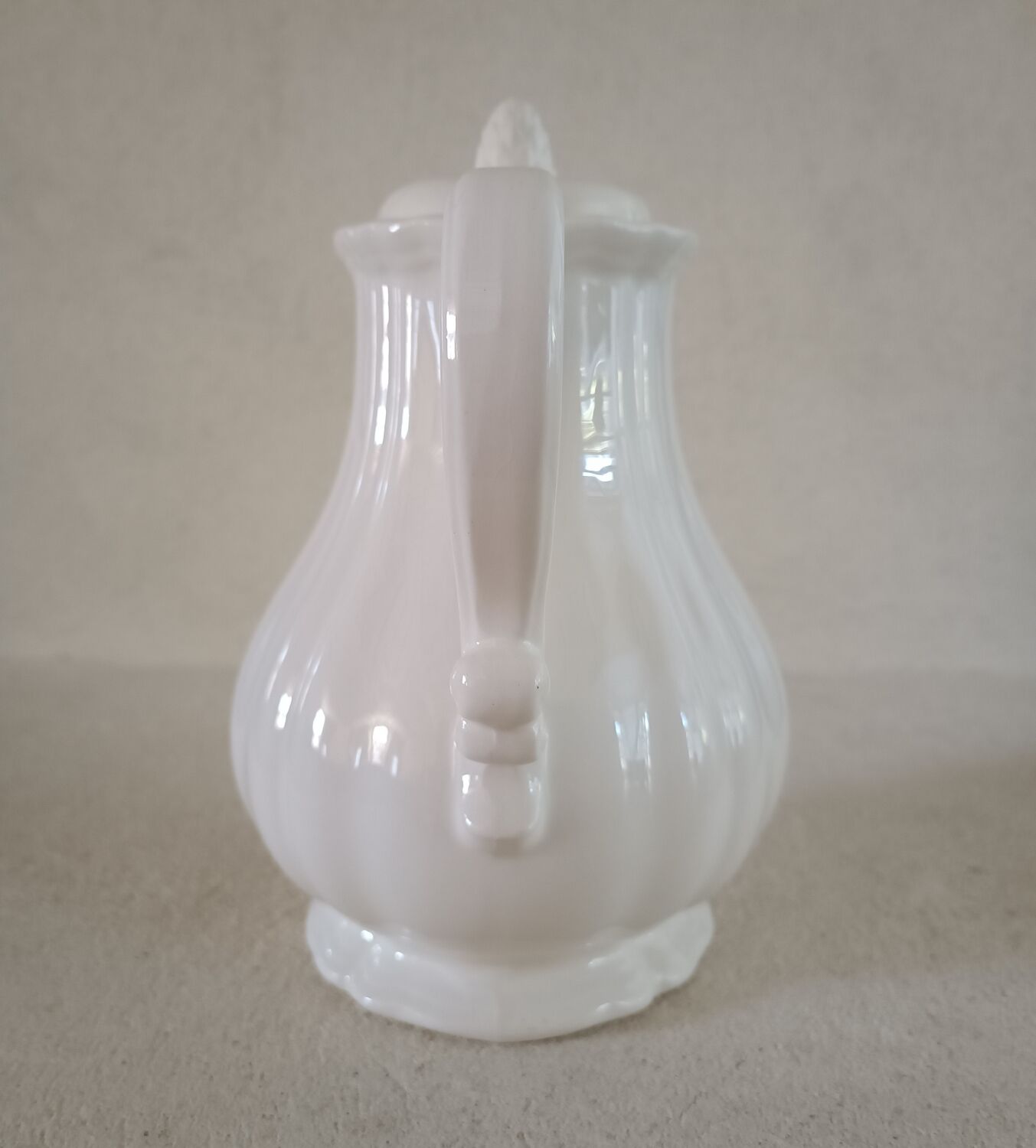 Ivory coffee maker from Sarreguemines