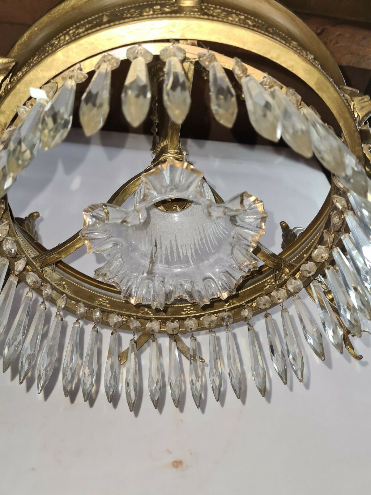 brass grapefruit chandelier