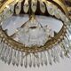 lustre à pampilles en laiton