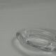 Vintage oval crystal ashtray