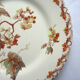 Art Nouveau plate, GIEN polychrome opaque porcelain, Bégonias